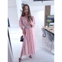 Sukienka siateczkowa SEPHORA MAXI brudny róż L XL XXL