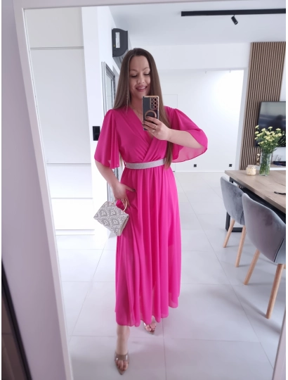 Sukienka siateczkowa SEPHORA MAXI FUKSJA L XL XXL