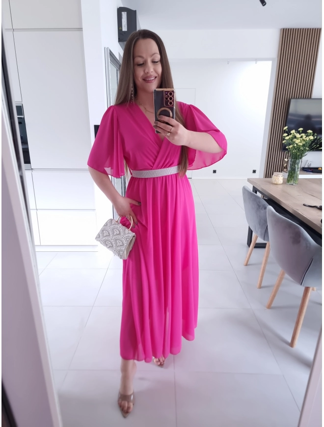 Sukienka siateczkowa SEPHORA MAXI FUKSJA L XL XXL