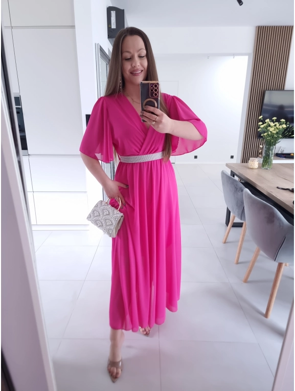 Sukienka siateczkowa SEPHORA MAXI FUKSJA L XL XXL