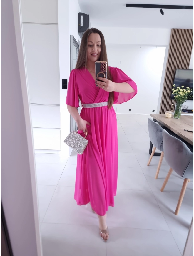 Sukienka siateczkowa SEPHORA MAXI FUKSJA L XL XXL