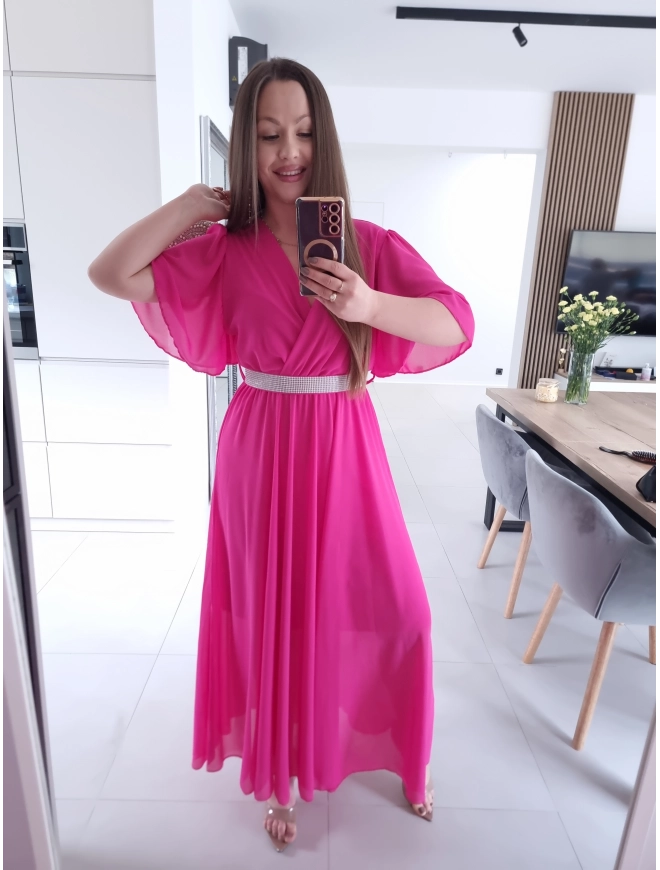 Sukienka siateczkowa SEPHORA MAXI FUKSJA L XL XXL