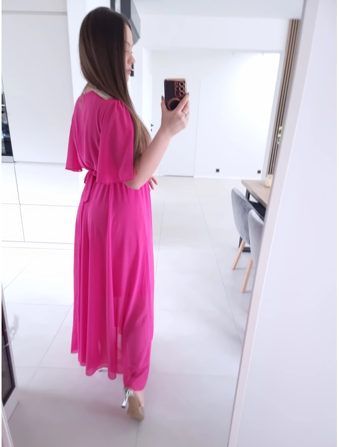 Sukienka siateczkowa SEPHORA MAXI FUKSJA L XL XXL