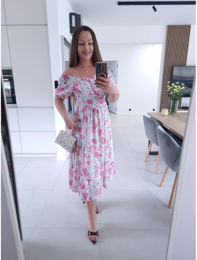 Sukienka RITA MIDI elegancka na komunie wesele