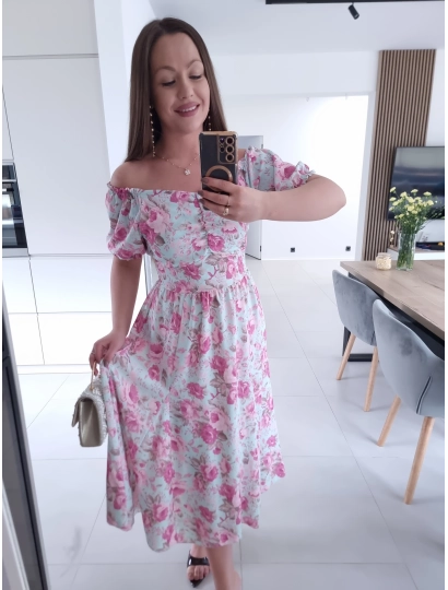 Sukienka RITA MIDI elegancka na komunie wesele