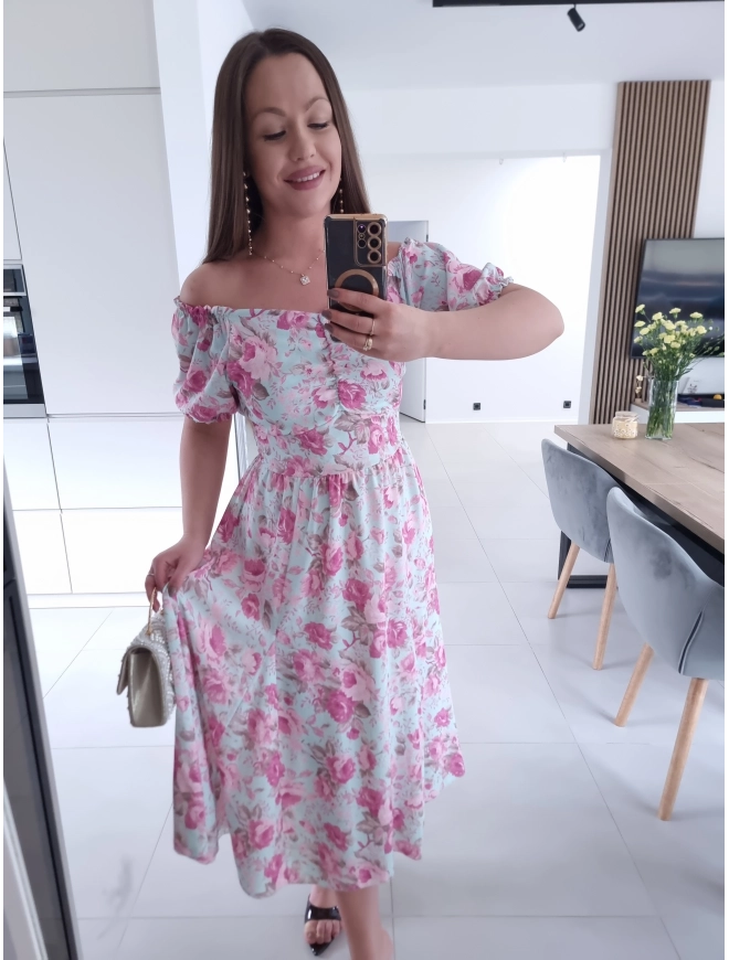 Sukienka RITA MIDI elegancka na komunie wesele