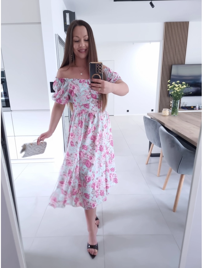 Sukienka RITA MIDI elegancka na komunie wesele