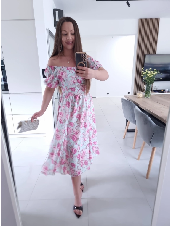 Sukienka RITA MIDI elegancka na komunie wesele