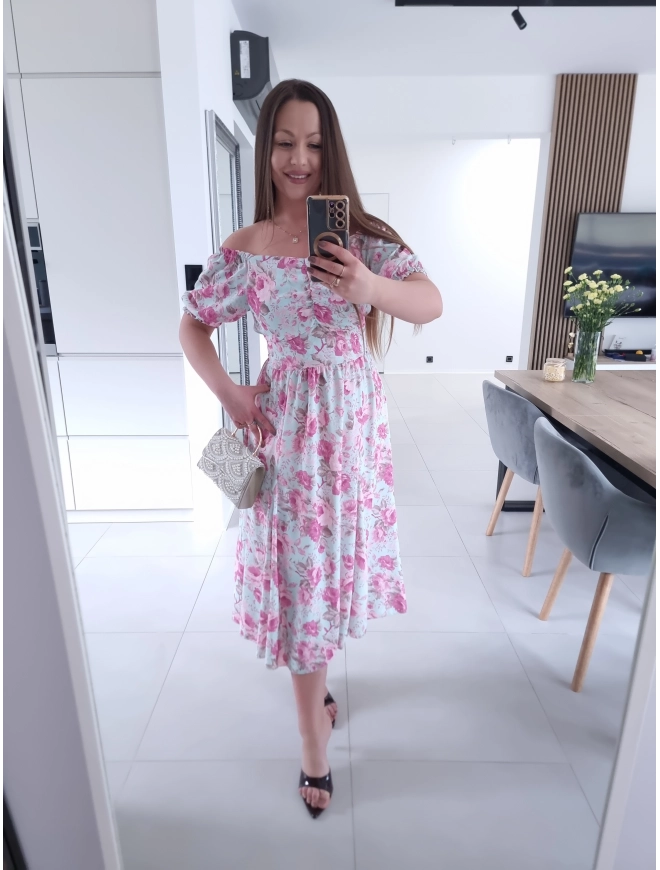 Sukienka RITA MIDI elegancka na komunie wesele