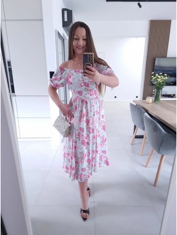 Sukienka RITA MIDI elegancka na komunie wesele