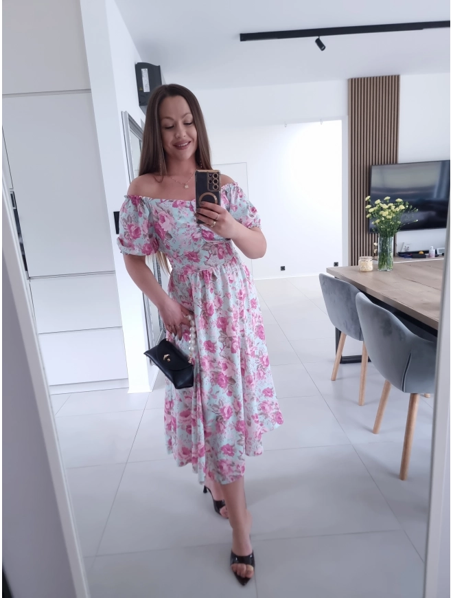 Sukienka RITA MIDI elegancka na komunie wesele