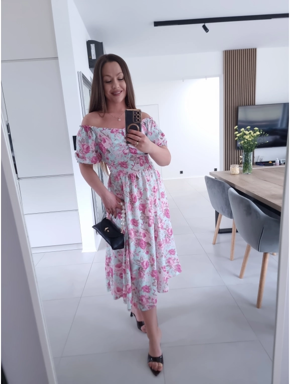 Sukienka RITA MIDI elegancka na komunie wesele