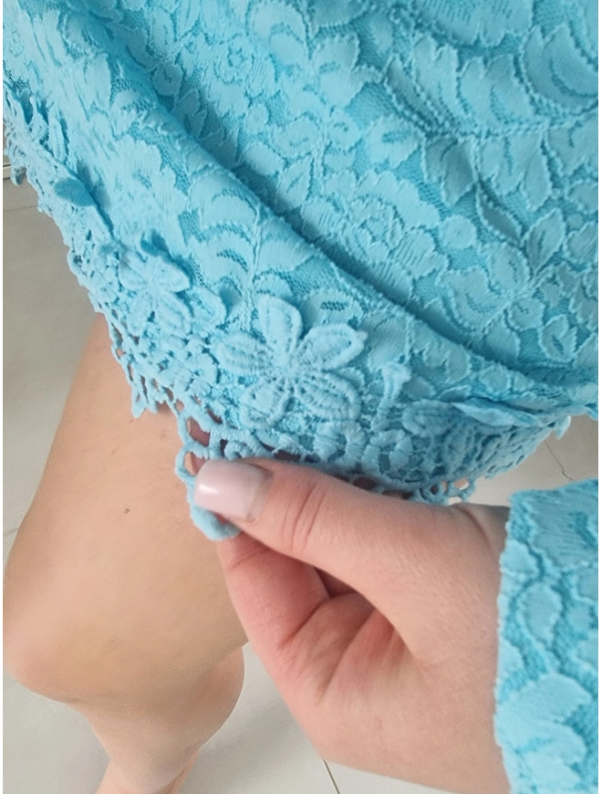 Sukienka ESTERA błętkit koronka L XL