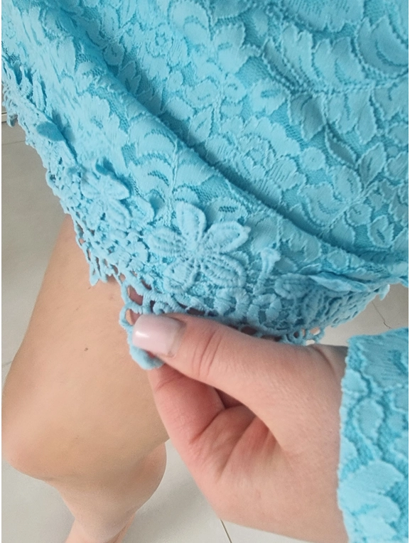 Sukienka ESTERA błętkit koronka L XL