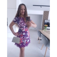 Sukienka KIM koronka elegancka koktajlowa S M