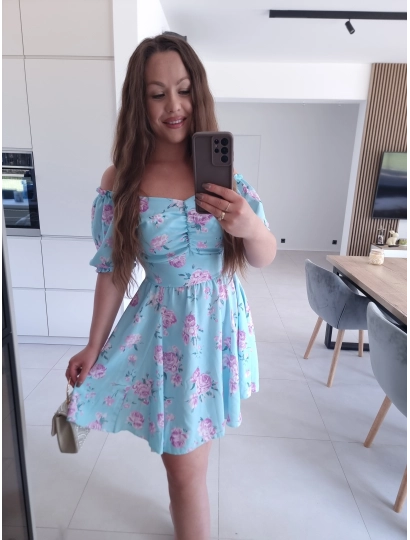 Sukienka błękitna ANIJA