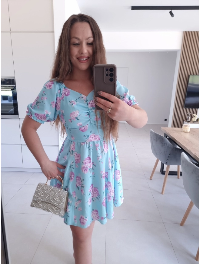 Sukienka błękitna ANIJA