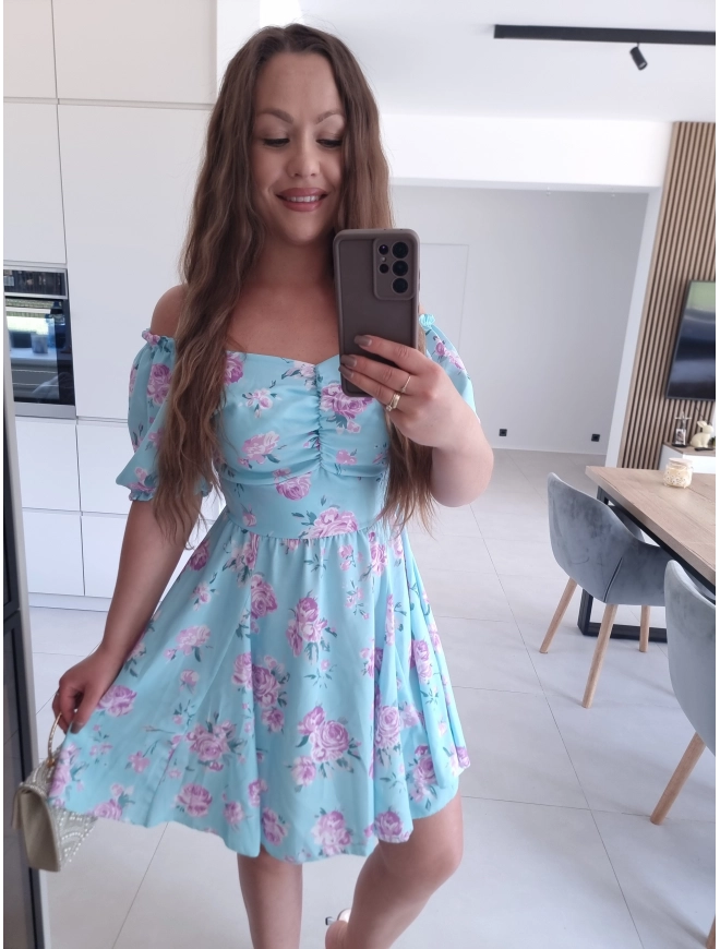 Sukienka błękitna ANIJA