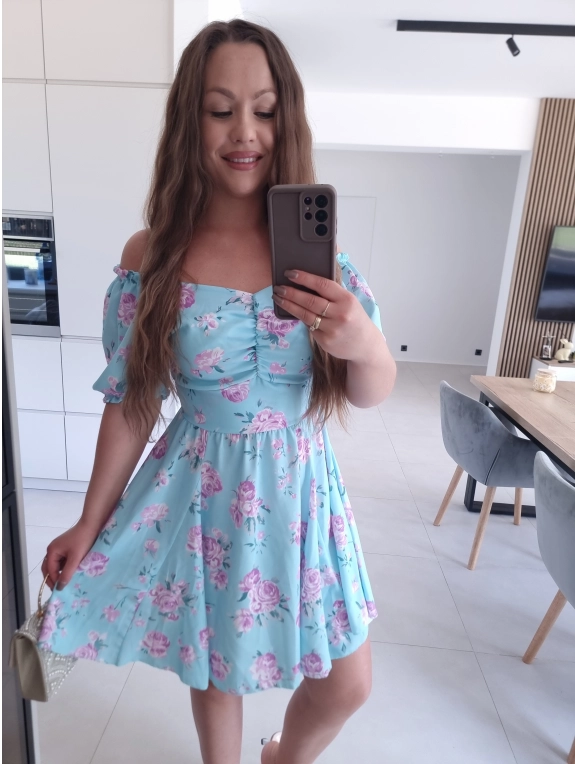 Sukienka błękitna ANIJA