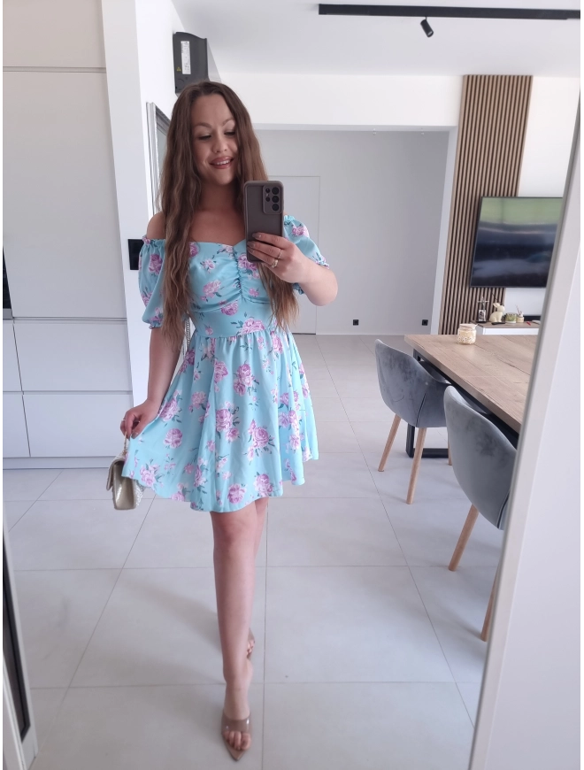 Sukienka błękitna ANIJA