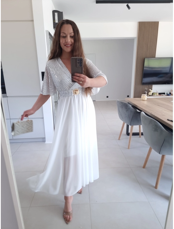 Sukienka SELENE MAXI ELEGANCKA cekiny L XL XXL