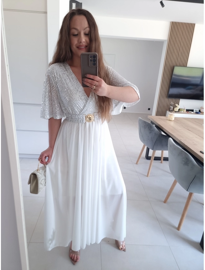 Sukienka SELENE MAXI ELEGANCKA cekiny L XL XXL