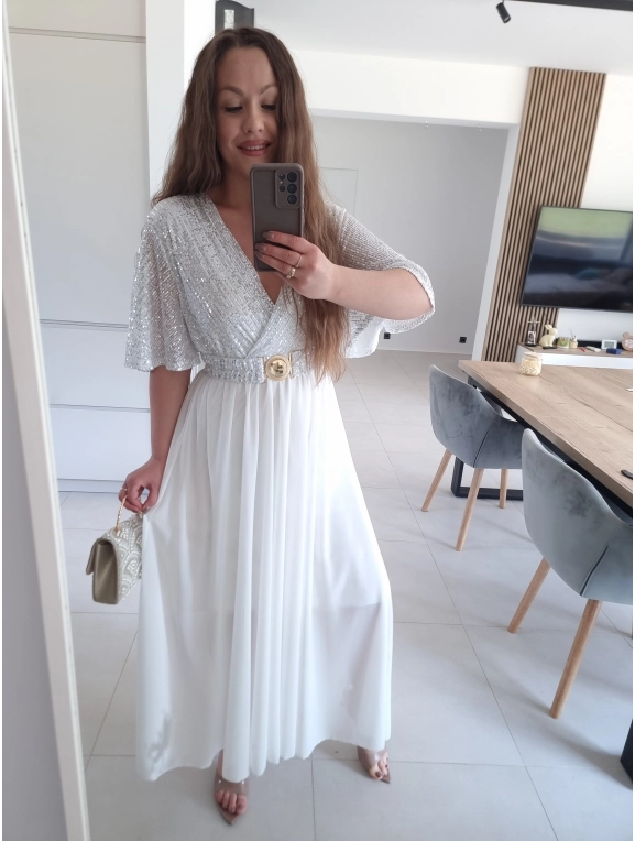 Sukienka SELENE MAXI ELEGANCKA cekiny L XL XXL