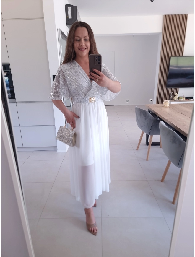 Sukienka SELENE MAXI ELEGANCKA cekiny L XL XXL