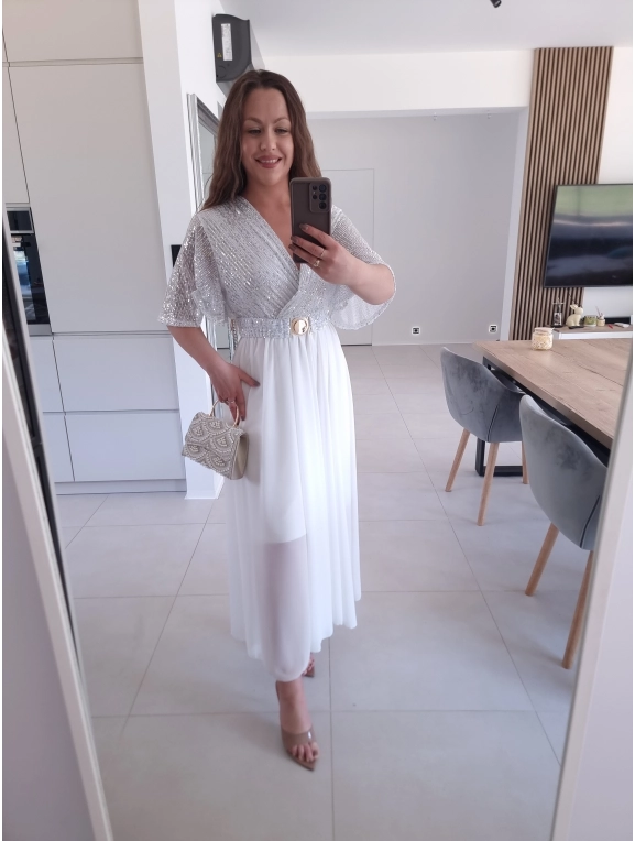 Sukienka SELENE MAXI ELEGANCKA cekiny L XL XXL