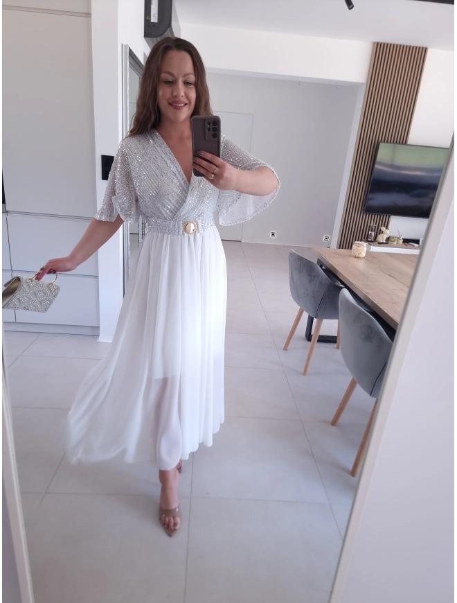 Sukienka SELENE MAXI ELEGANCKA cekiny L XL XXL