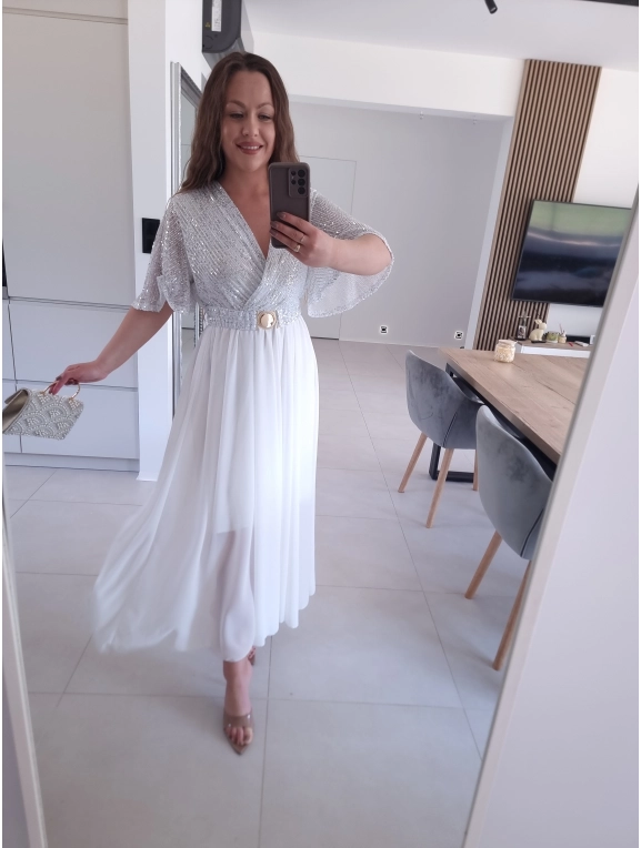 Sukienka SELENE MAXI ELEGANCKA cekiny L XL XXL