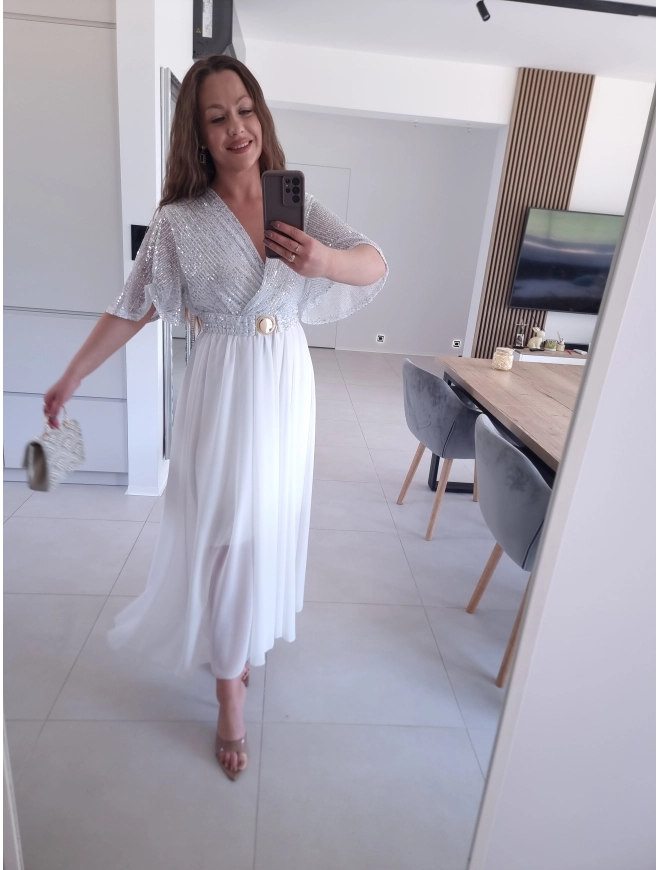 Sukienka SELENE MAXI ELEGANCKA cekiny L XL XXL