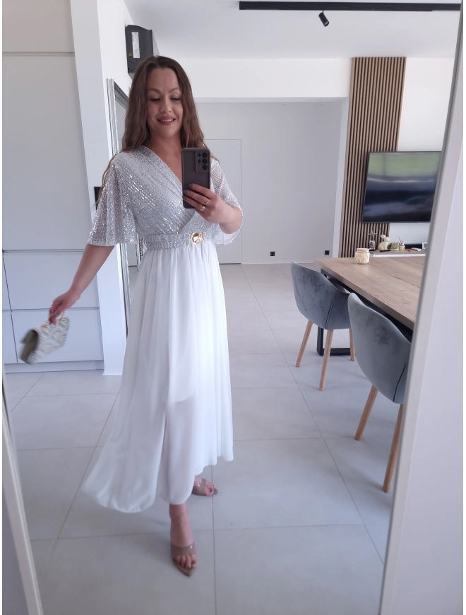 Sukienka SELENE MAXI ELEGANCKA cekiny L XL XXL