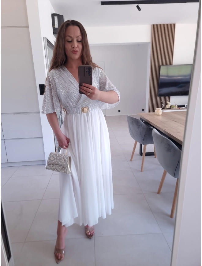 Sukienka SELENE MAXI ELEGANCKA cekiny L XL XXL