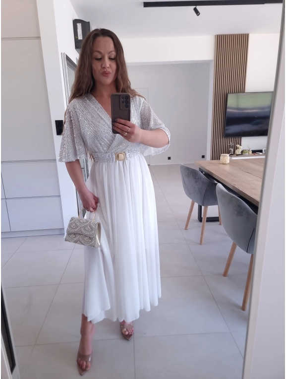 Sukienka SELENE MAXI ELEGANCKA cekiny L XL XXL