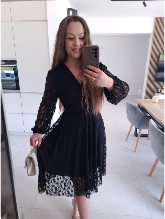 Sukienka TINA czarna koronka M L
