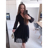 Sukienka TINA czarna koronka M L