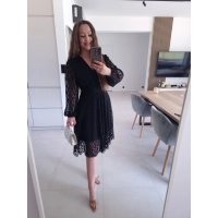 Sukienka TINA czarna koronka M L