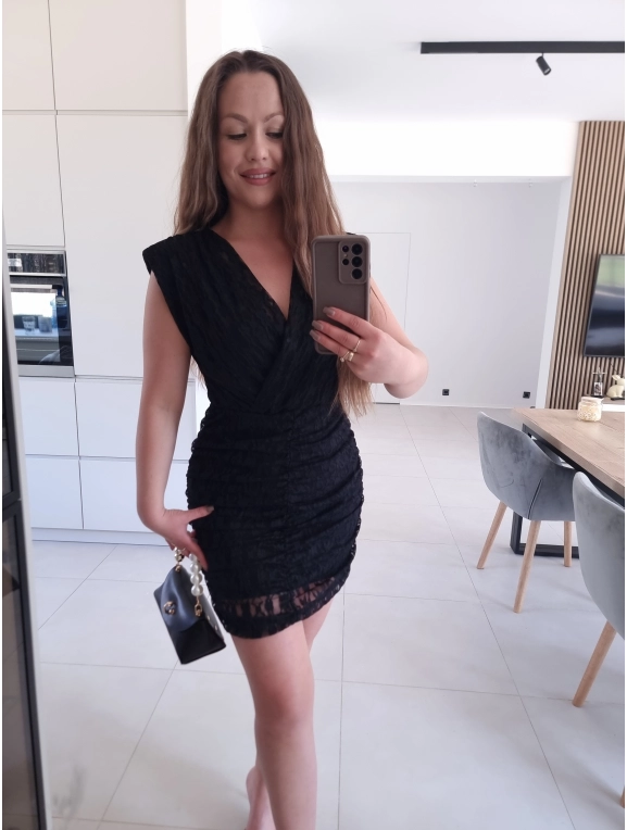 Sukienka TAMARA mini koronka czarna