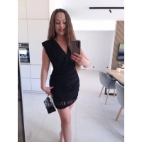 Sukienka TAMARA mini koronka czarna