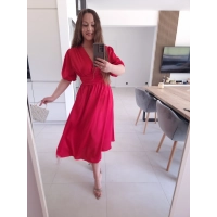 Sukienkasatynowa midi FLORA