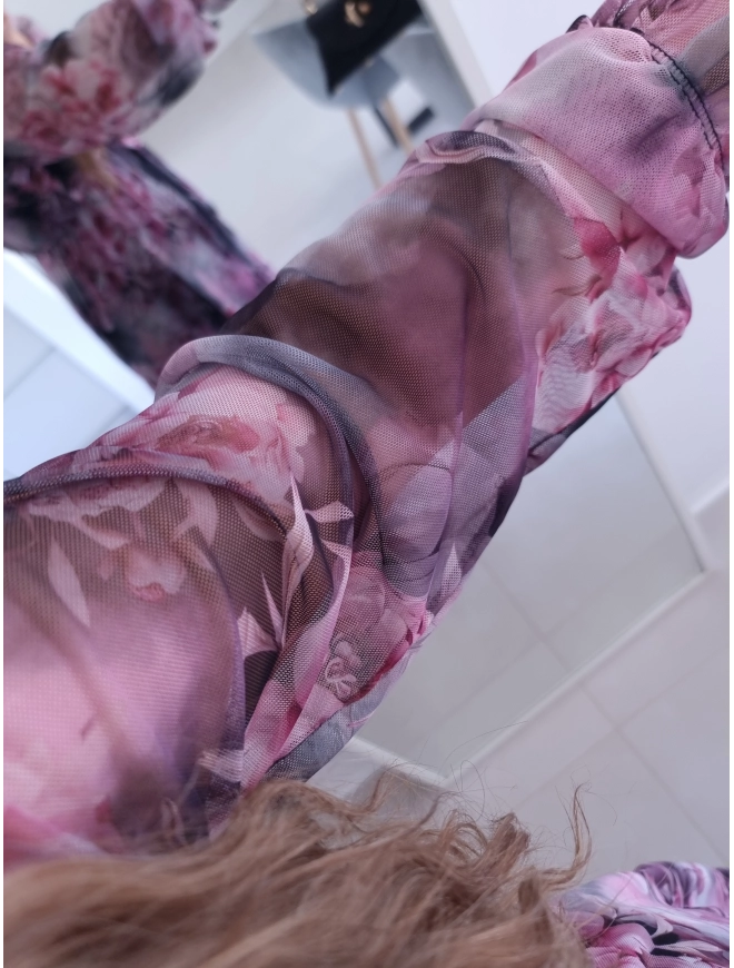 Sukienka maxi siateczkowa DORIS L XL XXL