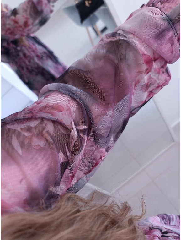 Sukienka maxi siateczkowa DORIS L XL XXL