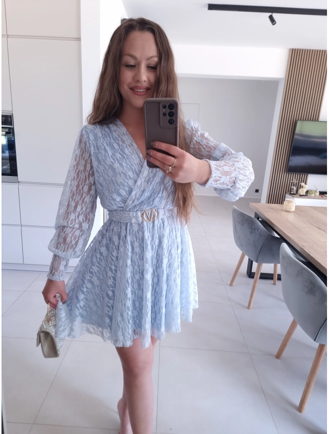 Sukienka PRINCESA M L XL KORONKOWA koktajlowa