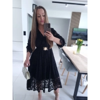 Sukienka MIDI GLAM koronkowa  42-46 XL XXL PLUS SIZE