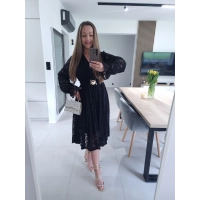 Sukienka MIDI GLAM koronkowa  42-46 XL XXL PLUS SIZE
