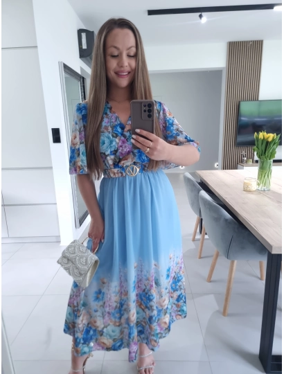 Sukienka RENEE M L XL XXL w kwiaty