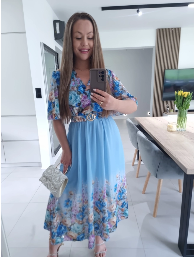 Sukienka RENEE M L XL XXL w kwiaty