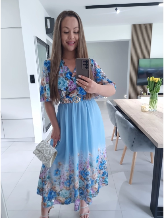 Sukienka RENEE M L XL XXL w kwiaty