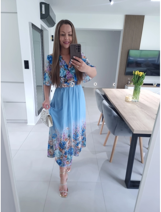 Sukienka RENEE M L XL XXL w kwiaty